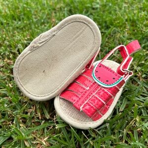 Kensie Baby Infant girls pink Watermelon sandals